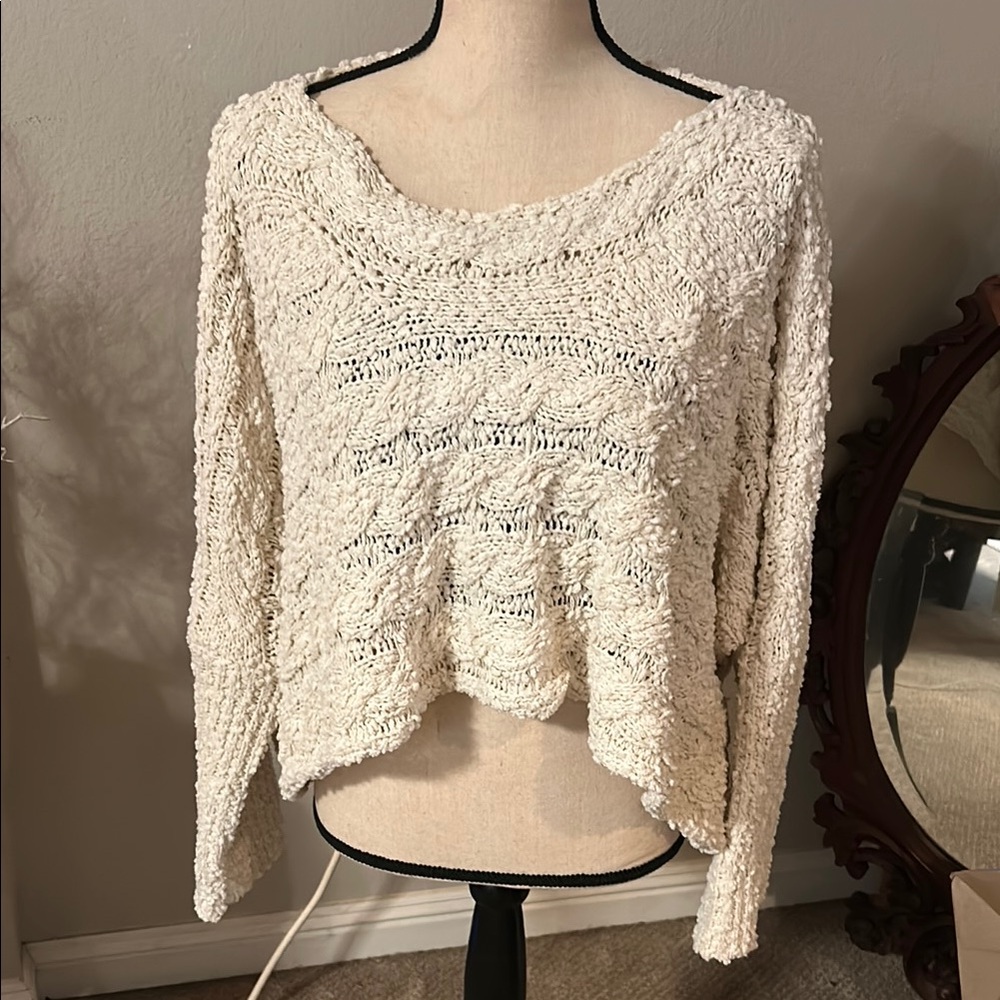 POL Cozy Knit Sweater - Cream